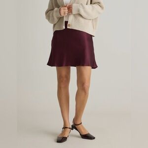 Quince 100% Washable Silk Mini Skirt